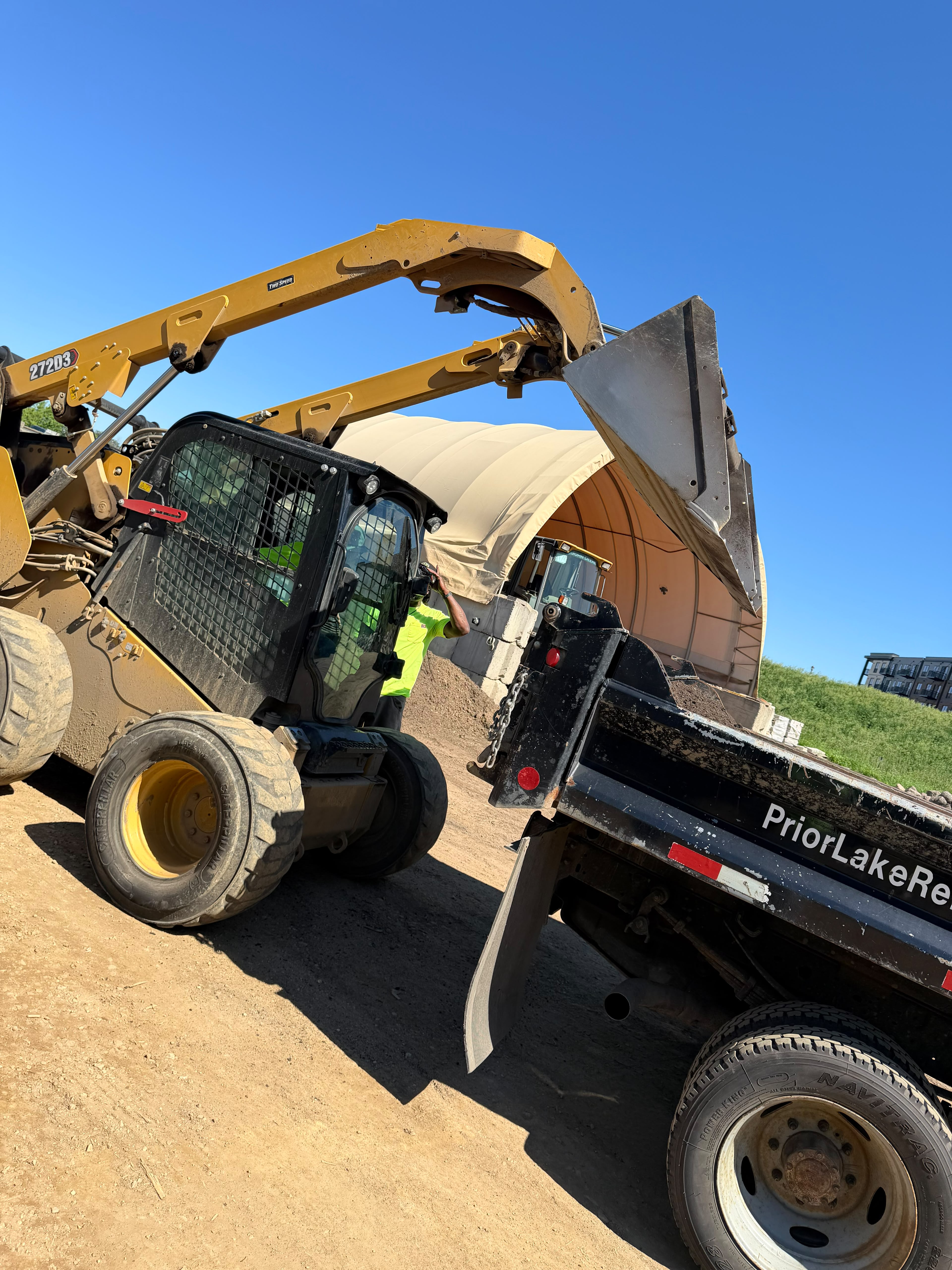 Heavy equipment on site